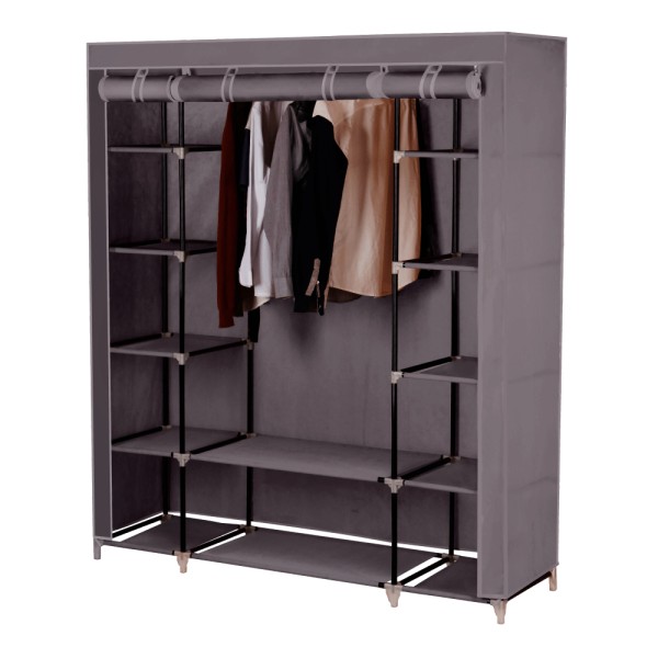 Organizator de garderobă, material textil/ metal, METIN 