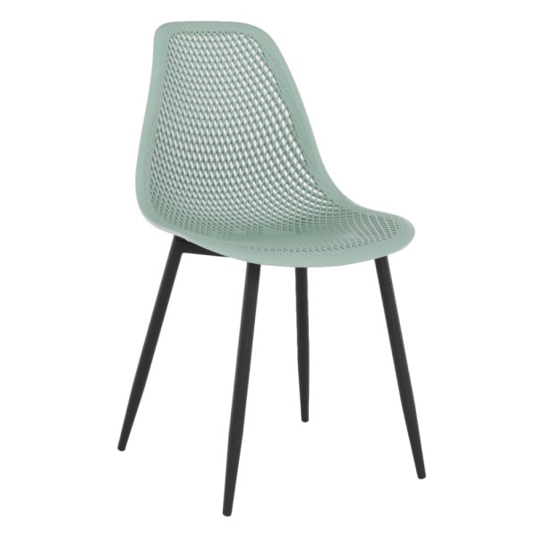 Scaun dining, verde/ negru, TEGRA TYP 2