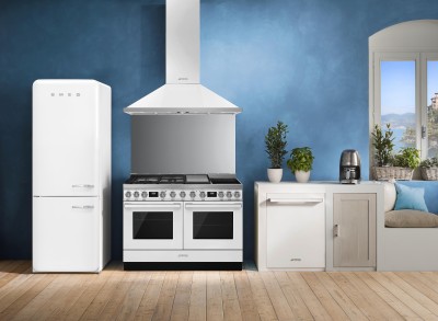 Aragaz pe gaz/ electric, SMEG - CPF120IGMPWH