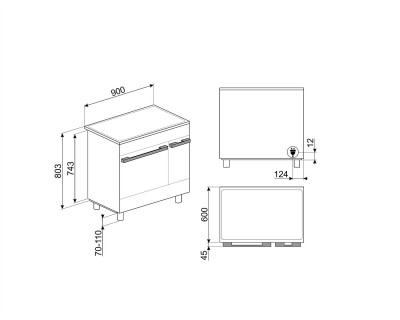 Aragaz SMEG - CPF92IMX