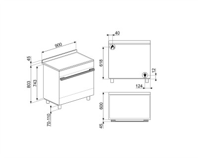 Aragaz Smeg - CPF9GPX