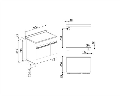 Aragaz SMEG I Alb - CPF92GMWH