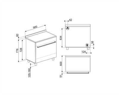 Aragaz SMEG - SCB91MFX9