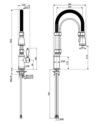 Baterie SMEG, cupru - MIDR7RA-2