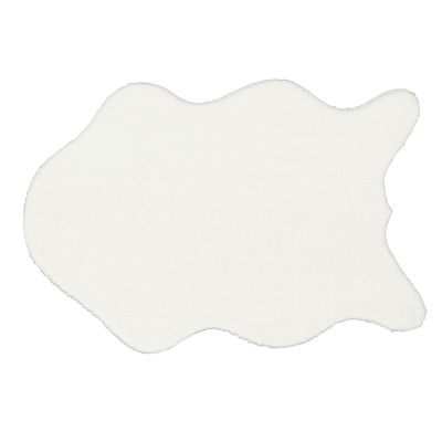 Blană artificială albă, 60x90 cm, RABIT