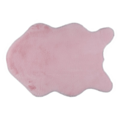 Blană artificială roz, 60x90 cm, RABBIT