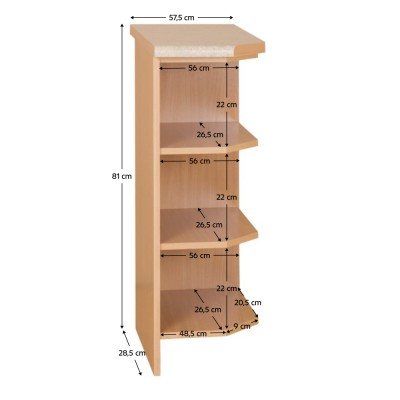 Cabinet inferior, arin, dreapta, set LORA 27