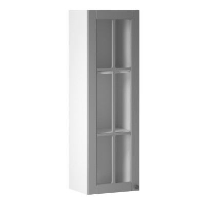 Cabinet superior, alb/ gri mat, model stânga, set LAYLA 