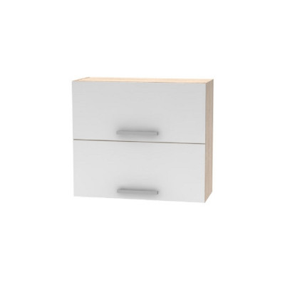 Cabinet superior batant 2DV, stejar sonoma/ alb, bucătăria NOVA PLUS 2