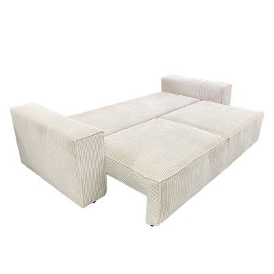 Canapea extensibilă, crem, HARPERA BIG SOFA