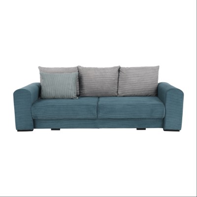 Canapea foarte spaţioasă, albastru, mentol, gri deschis, GILEN BIG SOFA