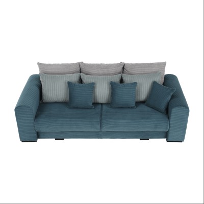 Canapea foarte spaţioasă, albastru, mentol, gri deschis, GILEN BIG SOFA