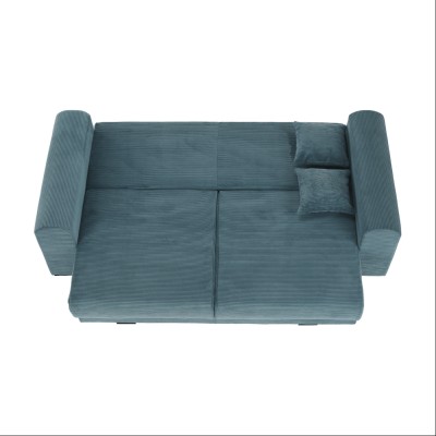 Canapea foarte spaţioasă, albastru, mentol, gri deschis, GILEN BIG SOFA