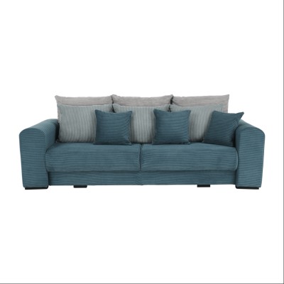 Canapea foarte spaţioasă, albastru, mentol, gri deschis, GILEN BIG SOFA