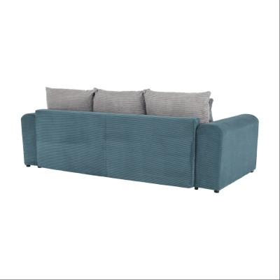 Canapea foarte spaţioasă, albastru, mentol, gri deschis, GILEN BIG SOFA