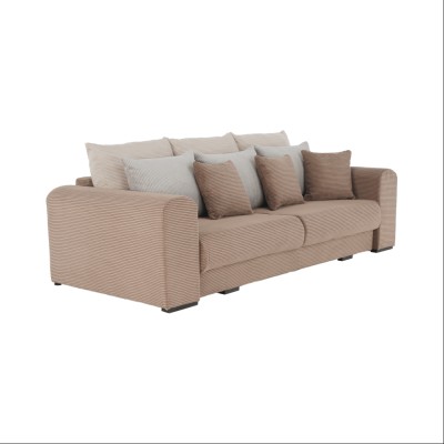 Canapea foarte spaţioasă, maro deschis, bej, crem, GILEN BIG SOFA