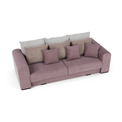 Canapea foarte spaţioasă, violet, roz învechit, bej, GILEN BIG SOFA