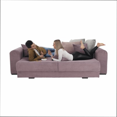 Canapea foarte spaţioasă, violet, roz învechit, bej, GILEN BIG SOFA