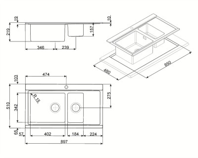 Chiuveta SMEG - LRX9015S