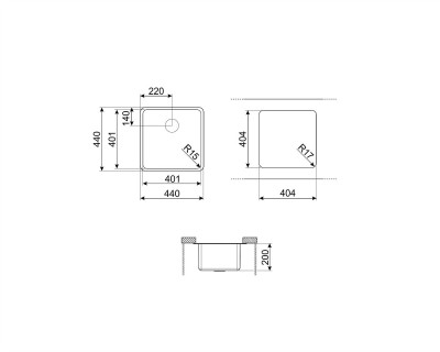 Chiuveta SMEG - VSTR40CUX