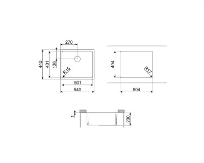 Chiuveta SMEG - VSTR50CUX