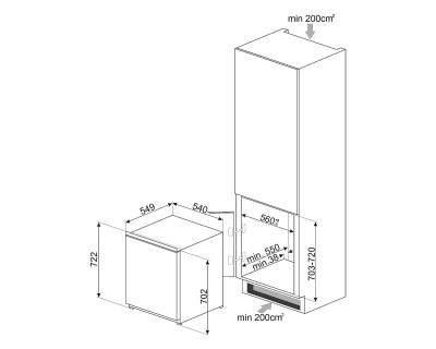 Congelator SMEG - S4F074F