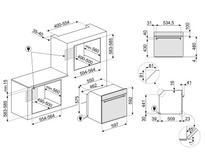 Cuptor incorporabil SMEG - SF6300VX