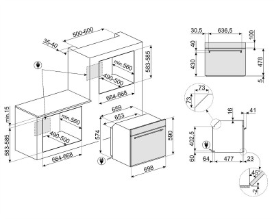 Cuptor incorporabil SMEG - SF7390X