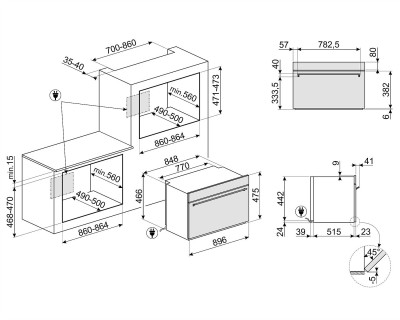 Cuptor incorporabil SMEG - SFPR9395X