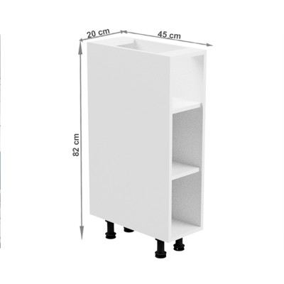 Dulap inferior, alb, bucătăria AURORA 