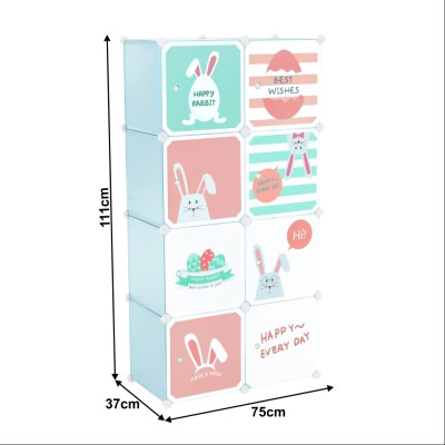 Dulap modular, albastru/ model copii, FRIN