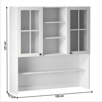 Dulap superior combinat, alb/ pin andersen, bucătăria PROVANCE