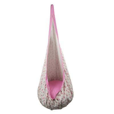 Fotoliu balansoar suspendat, roz/ model flamingo, SIESTA TYP 2