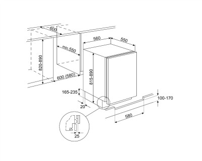 Frigider incorporabil - U4C082F