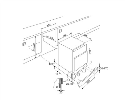 Frigider incorporabil - U8C082DF