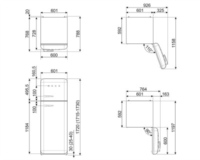 Frigider SMEG - FAB30RBE5