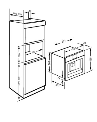 Masina de cafea incorporabila SMEG - CMS8451A