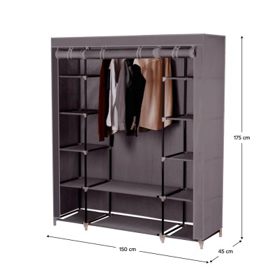 Organizator de garderobă, material textil/ metal, METIN 