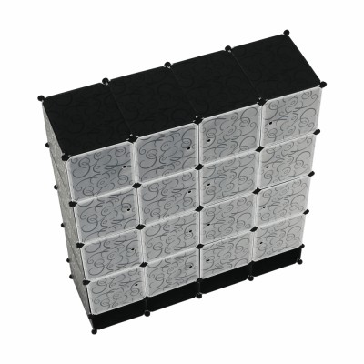 Organizator modular de garderobă, plastic, RODAN 