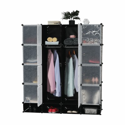 Organizator modular de garderobă, plastic, RODAN 