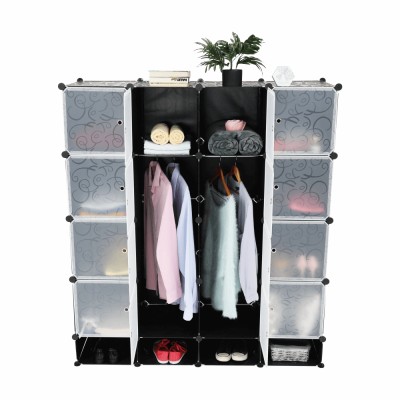 Organizator modular de garderobă, plastic, RODAN 