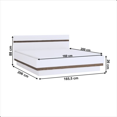 Pat cu spaţiu de depozitare, 160x200, LYNATET 94