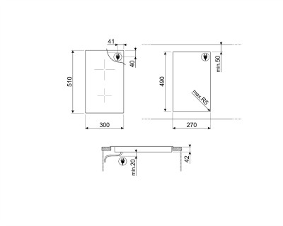 Plită cu inducție SMEG - SE332EB