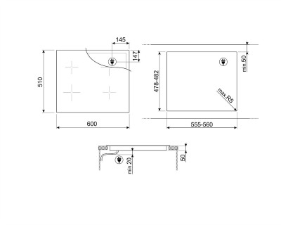 Plita cu inductie SMEG - SI4642B