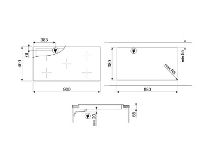 Plită cu inducție SMEG - SIH7933B