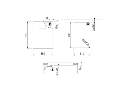 Plita cu inductie SMEG - SIM3323D