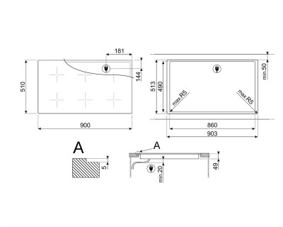 Plita inductie SMEG - SIM3964D