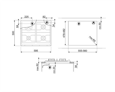 Plita SMEG - SR964PGH