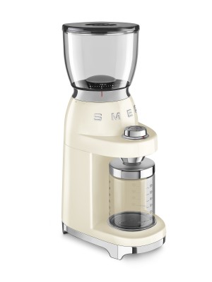 Rasnita de cafea SMEG, crem - CGF01CREU