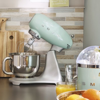 Robot de bucatarie SMEG, verde pastel - SMF02PGEU